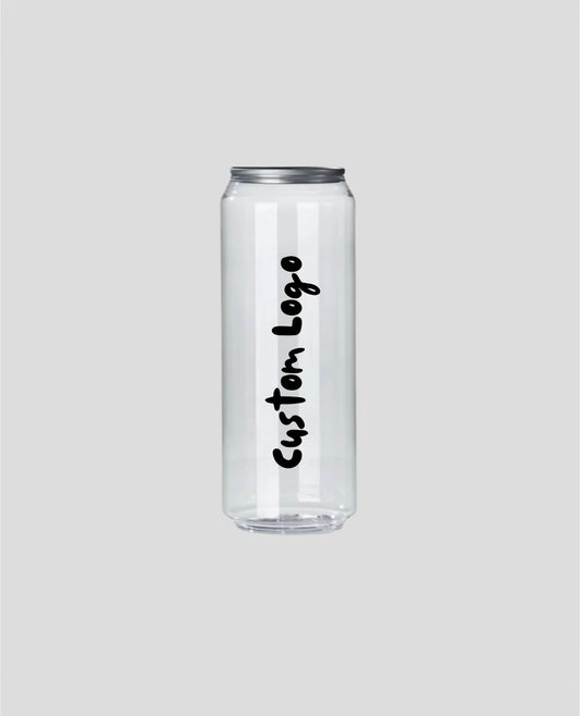 1,000 x Custom Printed Clear PET Cans
